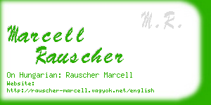 marcell rauscher business card